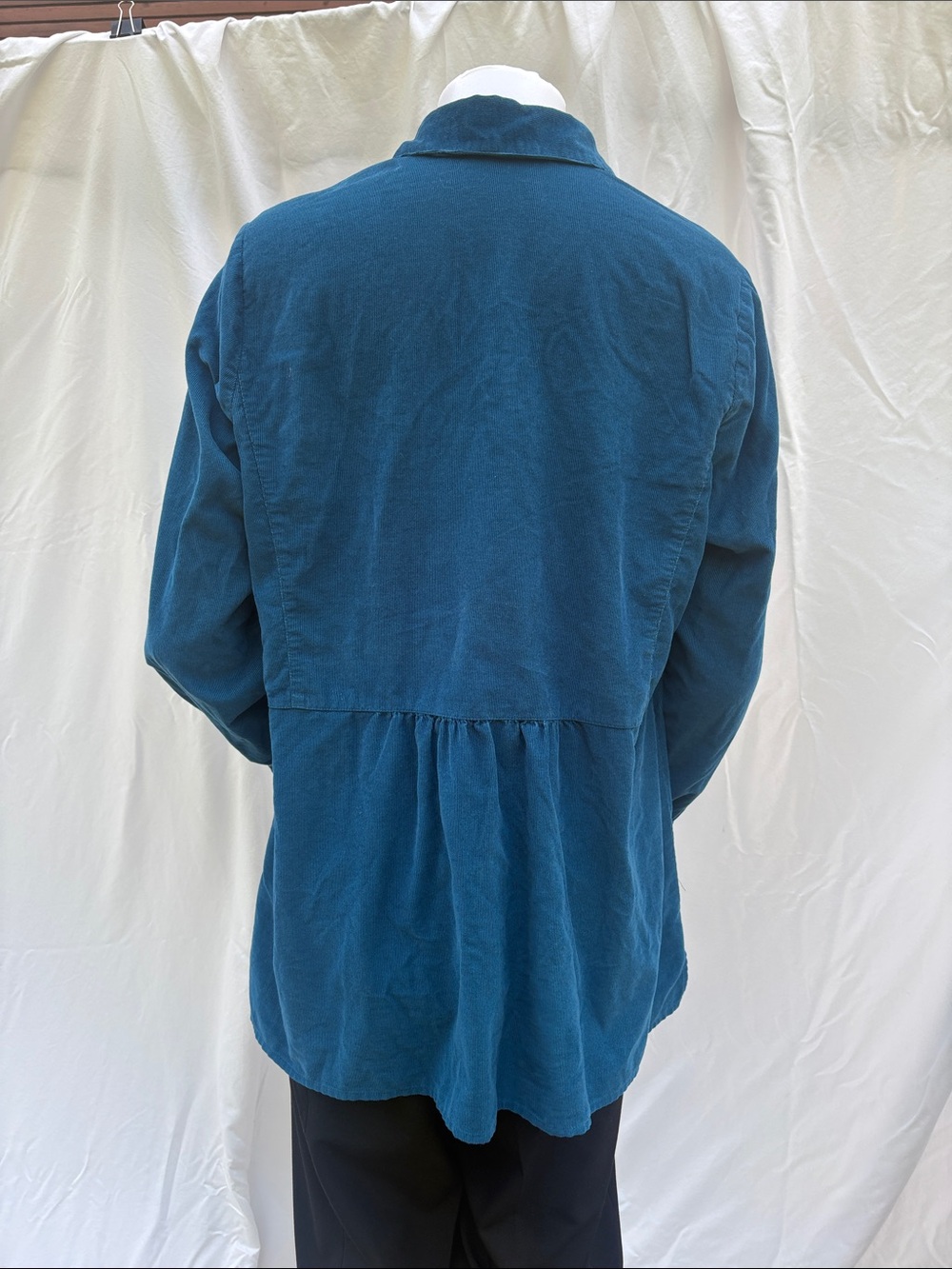J. Jill Teal Corduroy Button-Front Shirt - Picture 14 of 14